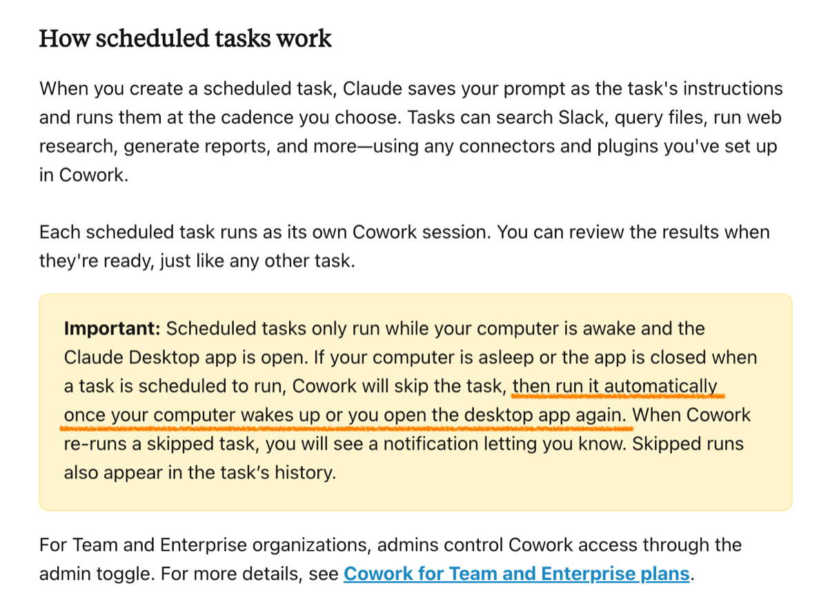 스케줄 작업 - 컴퓨터 깨어있을 때만 실행